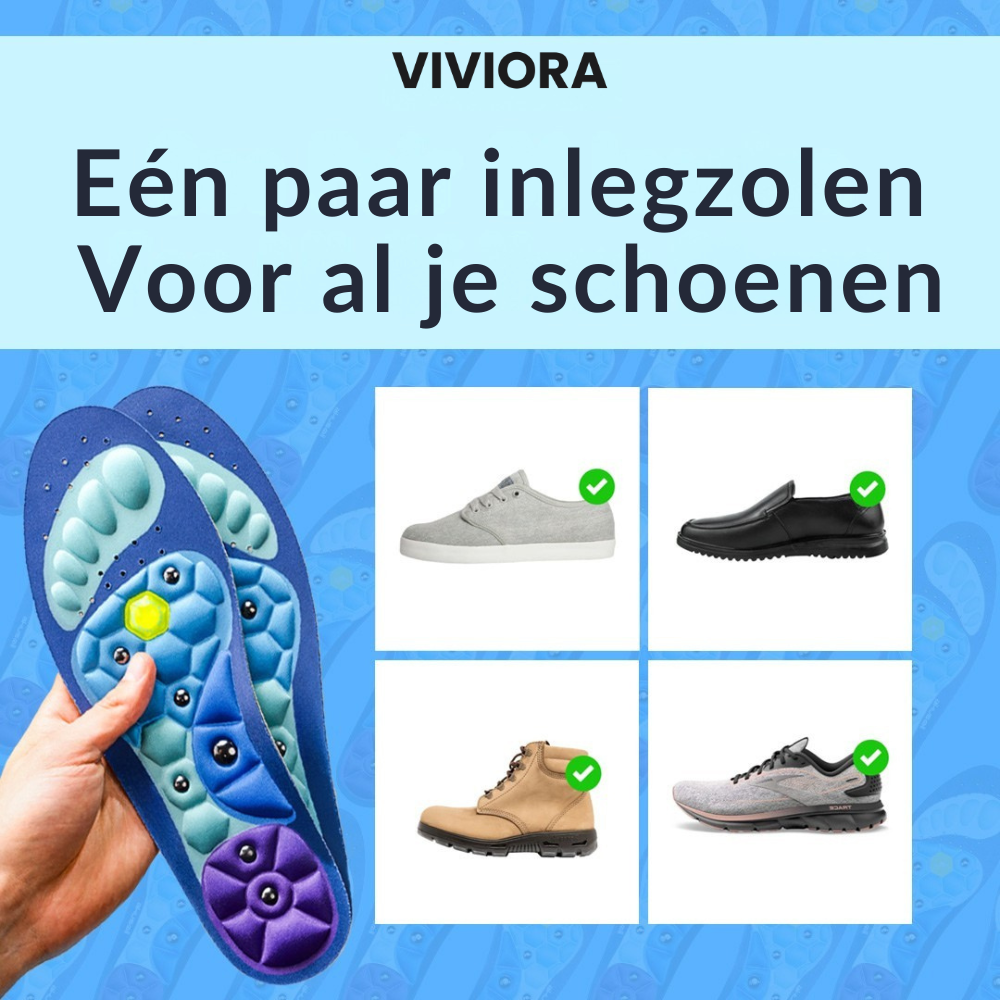 Magnetische acupressuur inlegzolen