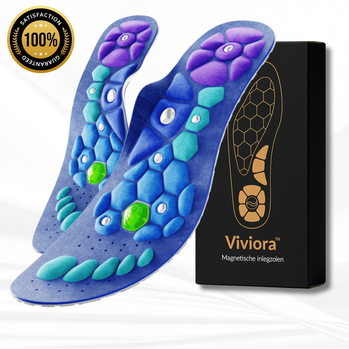 Magnetische acupressuur inlegzolen