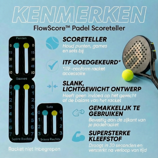 FlowScore™ Padel Scoreteller 3-pack